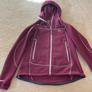 Rab Womens jacket size L uk14 purple hooded jacket polartec
